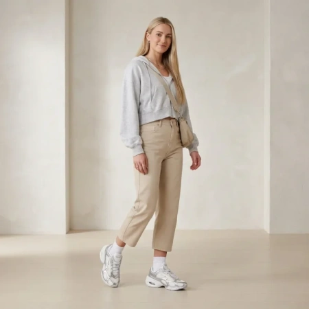 Nike Air Max Muse Амортизация Поддержка Низкий Верх Повседневные Беговые Кроссовки Женские Белый Серебряный