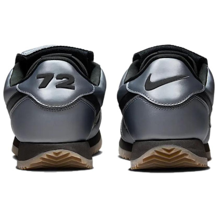 Nike Cortez Спилок коровьей кожи искусственная кожа низкий топ беговые кроссовки мужской серебряный