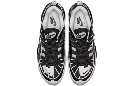 Nike Air Max 98 Low Топ Амортизирующие Повседневные Беговые Кроссовки Унисекс Черный Белый