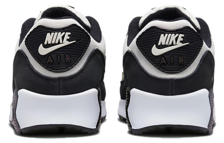 Nike Air Max 90 Текстиль Синтетическая кожа Низкий верх Повседневная обувь Мужская Серый Черный