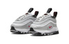 Nike Air Max 97 Амортизация Износостойкий MID Топ Обувь для малышей Серый Белый Для младенцев и малышей