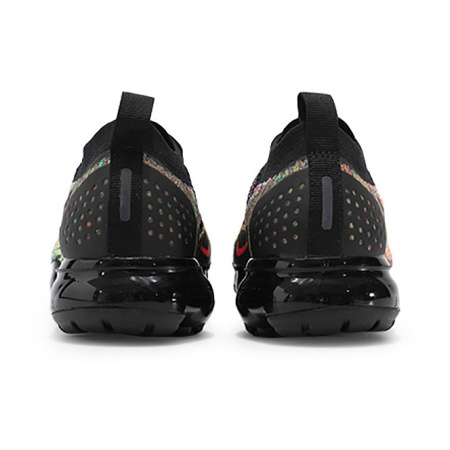 Nike VaporMax Flyknit 2 Low Топ Повседневные беговые кроссовки Женские Черная Радуга