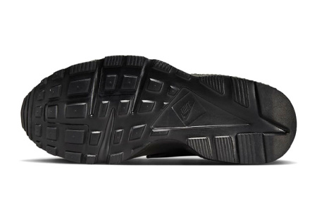 Nike Huarache Run Anti KICK и устойчивые к истиранию низкие детские беговые кроссовки черного цвета унисекс