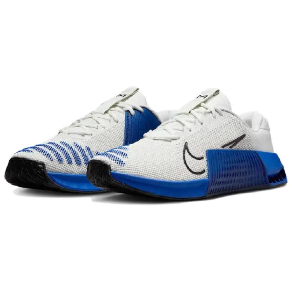 Nike Metcon 9 Противоскользящие Устойчивые к истиранию Низкие Кроссовки для тренировок Мужские Белые Синие