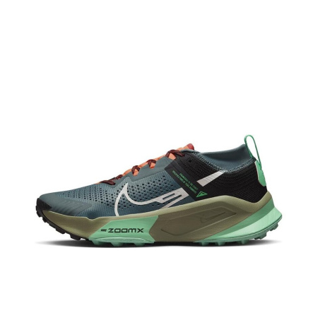 Nike ZoomX Zegama Trail Low Top Trail Беговые кроссовки Мужские Зеленые