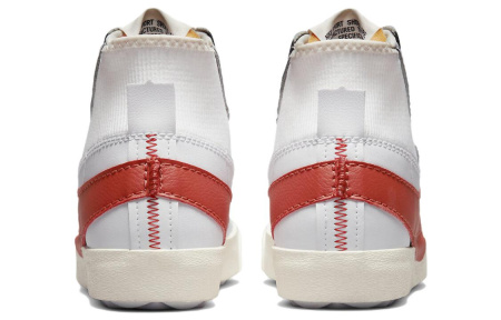 Nike Blazer Mid Скейтборд Кроссовки Унисекс Белый Красный
