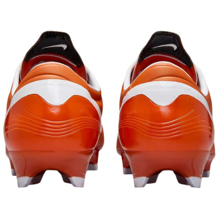 Nike Mercurial Vapor 1 Кожаные противоскользящие и устойчивые к истиранию футбольные бутсы для мужчин оранжевые