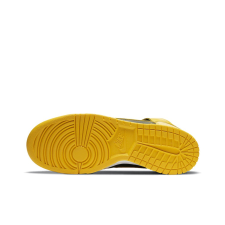 Nike Dunk High SP 'Varsity Maize' Коровья кожа Высокие Кроссовки для скейтбординга Унисекс Черный Желтый