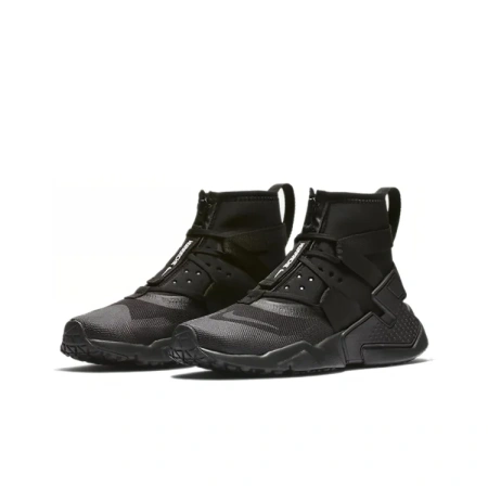 Nike Huarache Gripp противоскользящие устойчивые к истиранию высокие беговые кроссовки для женщин черные