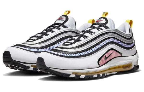 Nike Air Max 97 Low Топ Повседневные Беговые Кроссовки Унисекс Белый Черный