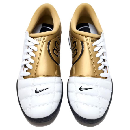 Nike Total 90 IIl Удобные противоскользящие и устойчивые к истиранию футбольные бутсы для мужчин белые золотые