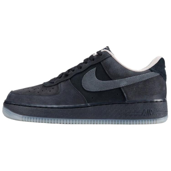 Nike Air Force 1 Кожа Дышащий Амортизация Скейтбординг Мужские Черные