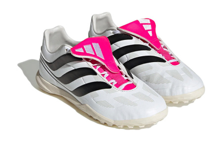 Adidas Precision.3 Амортизация Износостойкие Низкие Футбольные бутсы Белый Черный Красный Детские