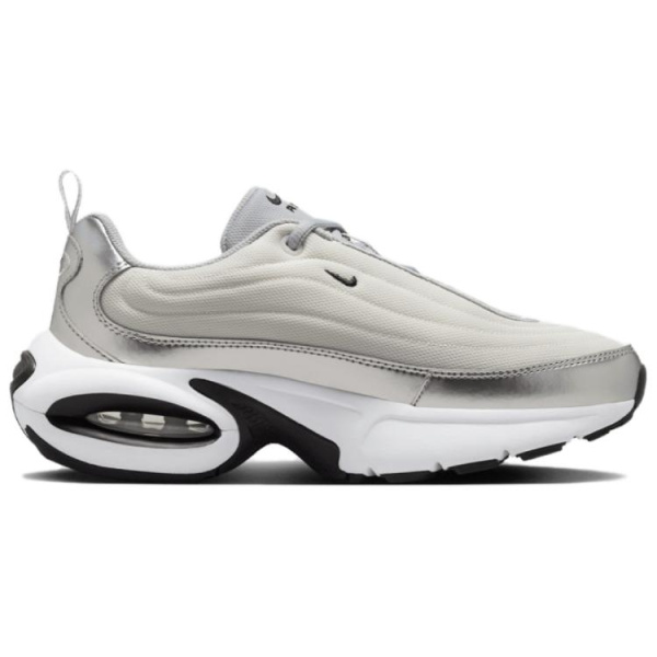 Nike Air Max Portal Амортизация Износостойкие Низкие Беговые Кроссовки Женские Серебристо-Белые
