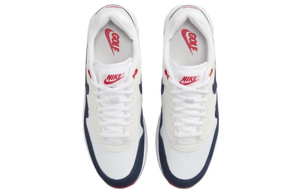 Nike Air Max 1 Ткань Минималистский стиль Устойчивый к истиранию Дышащая Низкий верх Обувь для гольфа Унисекс