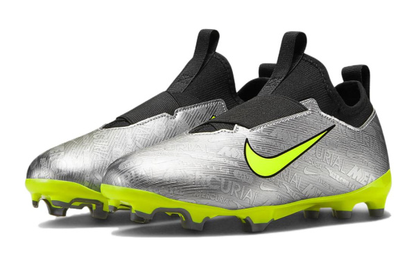 Nike Zoom Vapor 15 Academy 25 MG Противоскользящие Низкие Футбольные бутсы с Отскоком Зеленые Детские