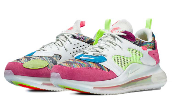 Nike Air Max 720 OBJ Замша Спортивная Амортизация Низкий Верх Повседневная Обувь Унисекс Розовая