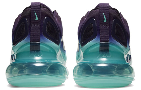 Nike Air Max 720 Амортизация Низкий Топ Спортивная Повседневная Обувь Мужская Фиолетово-Зеленая