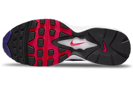 Nike Air Max 96 Сетка Текстиль Синтетическая кожа Низкий верх Воздушная подушка Повседневные беговые кроссовки Женские