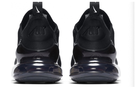 Nike Air Max 270 Low Топ Детская Беговая Обувь Черный Белый