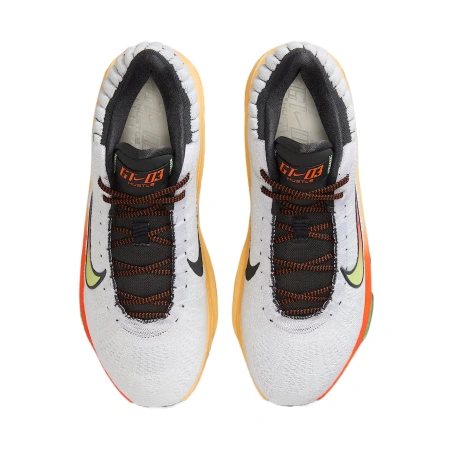 Nike GT Hustle 3 Устойчивые к истиранию MID Баскетбольные кроссовки Мужские Белый Оранжевый