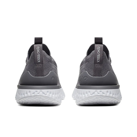Nike Epic React Flyknit Ткань Нескользящие Легкие Низкие Повседневные Беговые Кроссовки Женские Серые