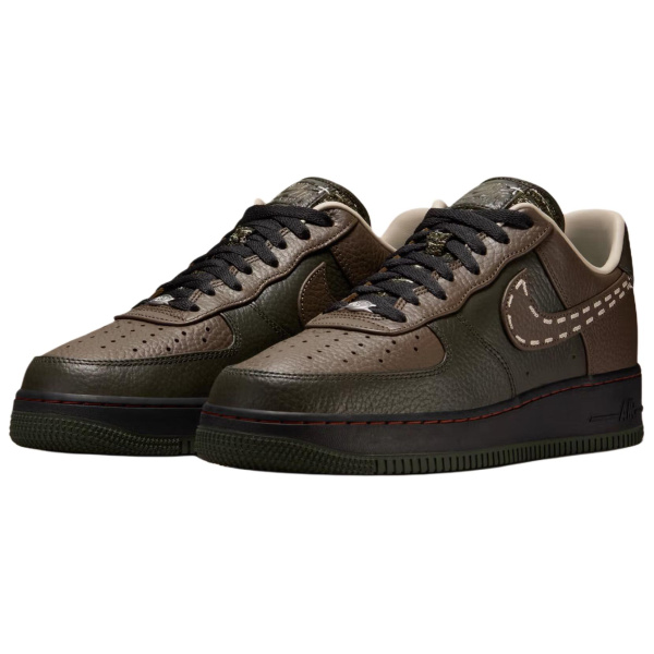 Nike Air Force 1 Дышащая Скейтборд Обувь Мужская Коричнево-Зеленая