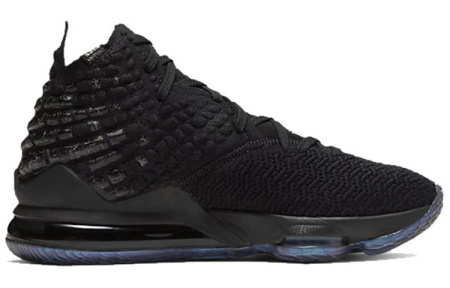Nike Lebron 17 Черный Warrior MID Топ Air Zoom Баскетбольные кроссовки для игры Мужской Черный Азиатская версия