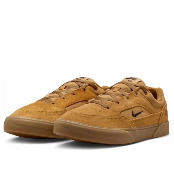 Nike SB MALOR Текстиль Кожа Скейтборд Кроссовки Мужские Коричневые