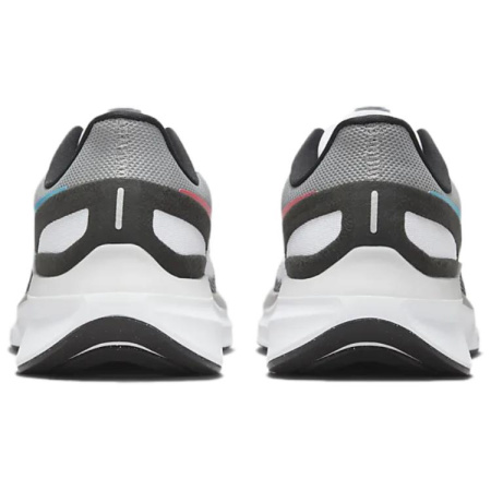 Nike Zoom Structure 25 Ткань Устойчивая к истиранию Дышащая Низкий Верх Беговые кроссовки Мужские Белый Серый Черный