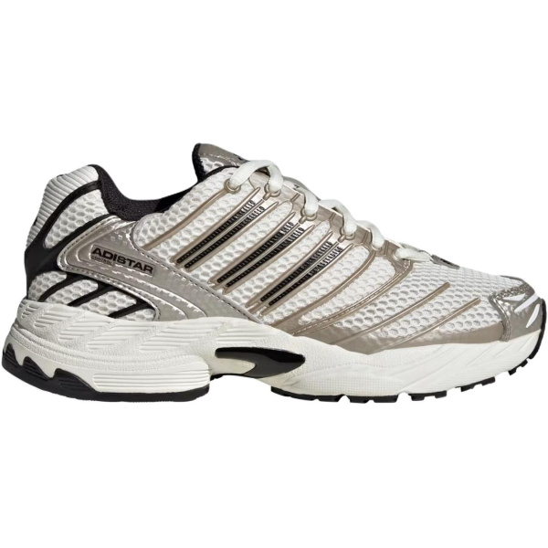 Adidas Adistar Control 3 Отскок Дышащий Поддержка Низкий Верх Детская Беговая Обувь Белый Серебряный Унисекс