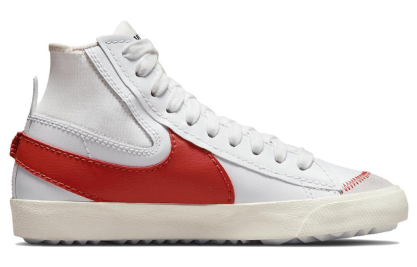 Nike Blazer Mid Скейтборд Кроссовки Унисекс Белый Красный