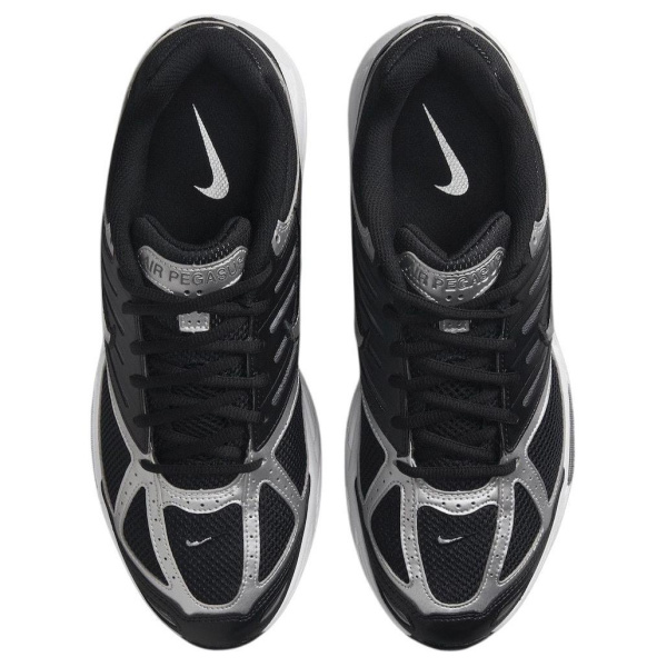 Nike Air Pegasus 2005 Удобный Дышащий Низкий Топ Повседневные Беговые Кроссовки Унисекс Черный Серебристый Белый