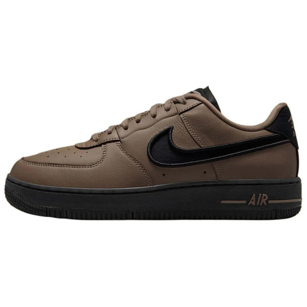 Nike Air Force 1 Slip-Resistant Abrasion-Resistant Low-Top Скейтборд Кроссовки Женские Коричневые Черные