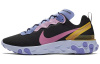 Nike React Element 55 Ткань Нескользящие Легкие Низкие Беговые Кроссовки Унисекс Черные Розовые
