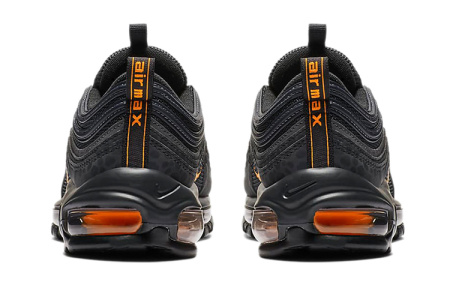 Nike Air Max 97 'Off Noir' Амортизация Низкие Кроссовки для Беговых Занятий Детские Черные Оранжевые Подростковые