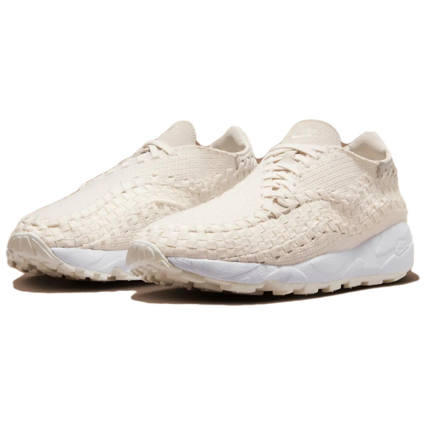 Nike Footscape Ткани вязаные Низкий топ Повседневная обувь Женская Бежевая