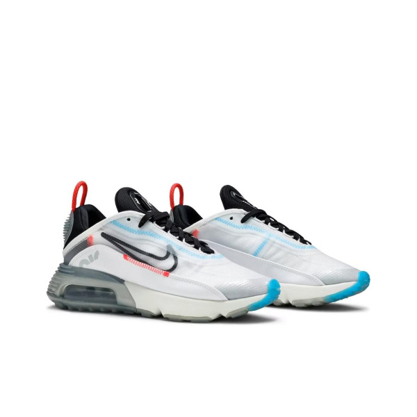 Nike Air Max 2090 Амортизация Устойчивость к истиранию Дышащие Низкие Кроссовки для бега Женские Синие Белые