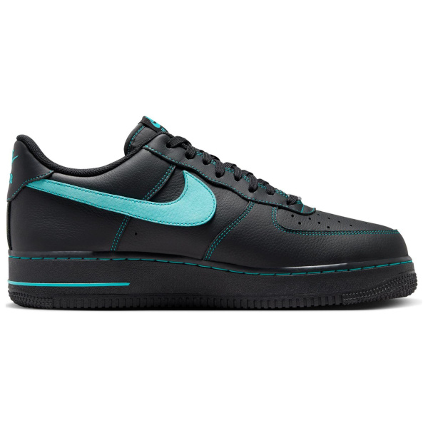 Nike Air Force 1 Slip-Resistant Abrasion-Resistant Low-Top Скейтборд Кроссовки Мужские Черный Аврора Зеленый