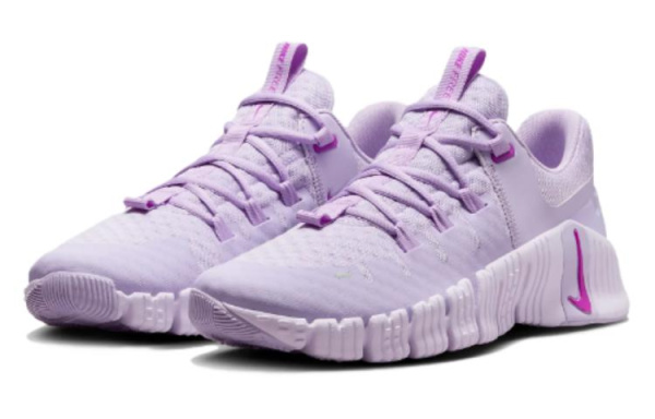 Nike Free Metcon противоскользящие устойчивые к истиранию низкие кеды для тренировок женские фиолетовые
