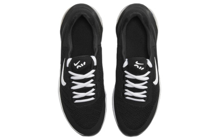 Nike Air Max 270 Амортизация Устойчивость к истиранию Дышащие Низкие Кеды для Детей Лайфстайл Черный Белый