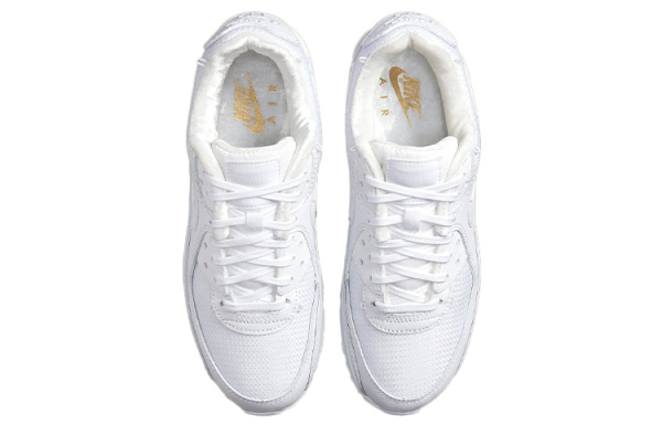 Nike Air Max 90 Low Топ Повседневные беговые кроссовки Женские Белые