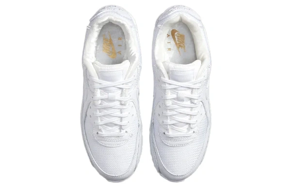 Nike Air Max 90 Low Топ Повседневные беговые кроссовки Женские Белые