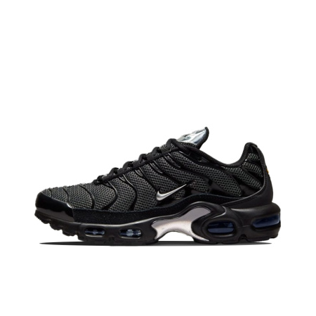 Nike Air Max Plus Vintage Ткань Низкие Повседневные Беговые Кроссовки Женские Черные