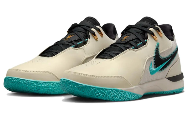 Nike LeBron NXXT Gen AMPD EP Low Топ Баскетбольные кроссовки Мужской Умбра Синий Черный Азиатская версия