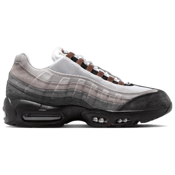 Nike Air Max 95 Удобные и Легкие Устойчивые к Износу Низкие Кроссовки для Бега Унисекс Черные Серые