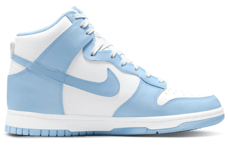 Nike Dunk High 'Алюминия' Классические Высокие Кроссовки для Скейтбординга Женские Небесно-голубой