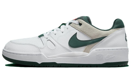 Nike Full Force Low Топ Скейтборд Кроссовки Мужские Белые Зеленые Бежевые Замша