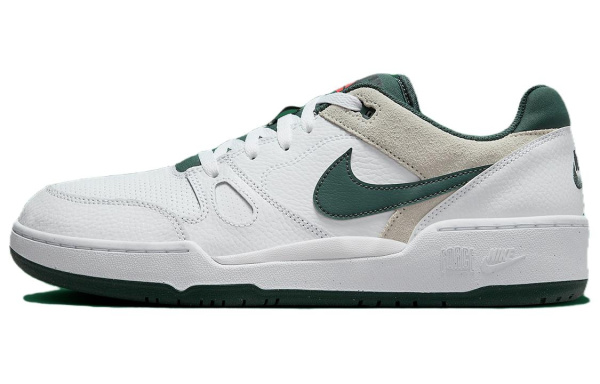 Nike Full Force Low Топ Скейтборд Кроссовки Мужские Белые Зеленые Бежевые Замша