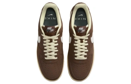 Nike Air Force 1 '07 Low Топ Скейтборд Кроссовки Мужские Коричневый Белый